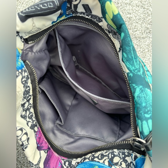 COACH Rare Limited Edition “Carly” Multicolor Butterfly Boho Purse - Picture 8 of 13